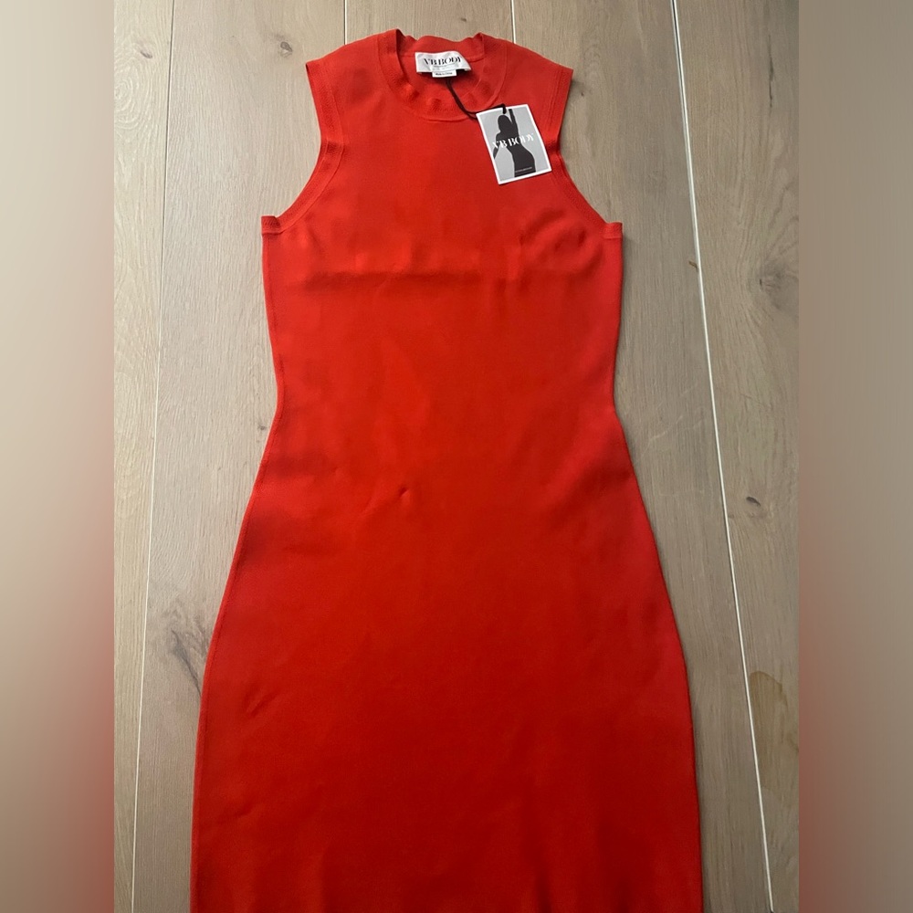 VB BODY VICTORIA BECKHAM Stretch-knit mini dress